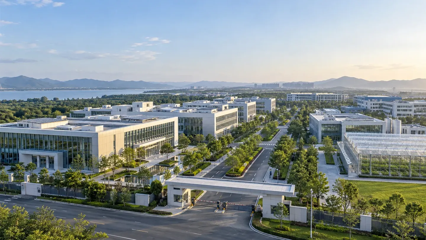 智能化园区 AI 概念配图，非公司项目实拍